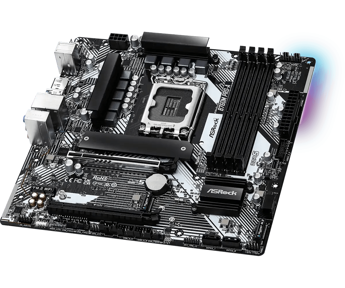 ASRock B760M Pro - A LGA 1700 Socket Intel Motherboard | 90 - MXBNF0 - A0UAYZ - Vektra Computers LLC ASRock B760M Pro - A LGA 1700 Socket Intel Motherboard | 90 - MXBNF0 - A0UAYZ - Vektra Computers LLC